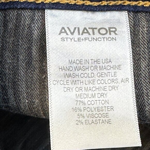 AVIATOR USA Mens Jeans The Concorde Travel Dark Wash Slim Fit 31 Hidden pockets - Picture 11 of 16